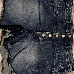 American Eagle Hi-rise button fly cut off Jean Shorts Size 12